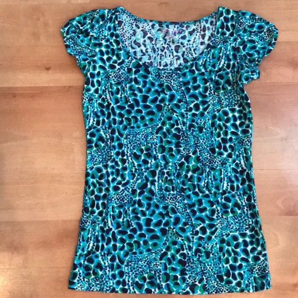 Lilly Pulitzer Knit Cap Sleeve Giraffe Top - Picture 2 of 8